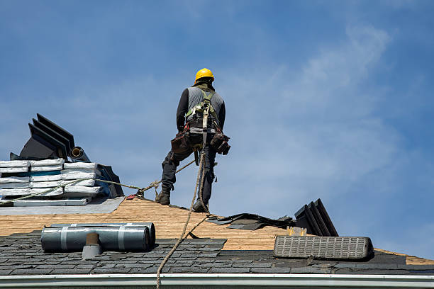 Professional Roof Installation technician working in Madison, NH